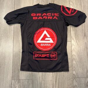 Gracie Barra BJJ black rash guard
